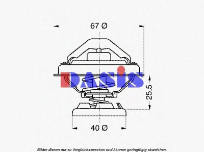 AKS DASIS 751904n -  Термостат, охлаждающая жидкость